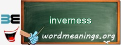 WordMeaning blackboard for inverness